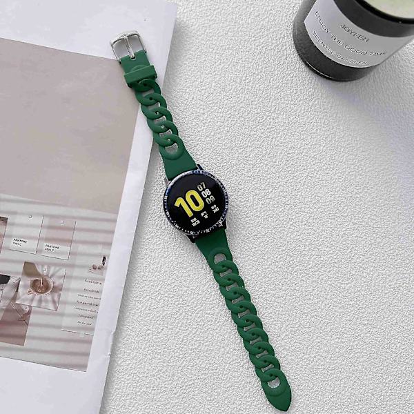 Til Garmin Venu 2 Plus/Samsung Galaxy Watch4 Watch Band 20mm Circle Design Udskiftningsrem Turquoise, Army Green G Samsung Galaxy Watch A