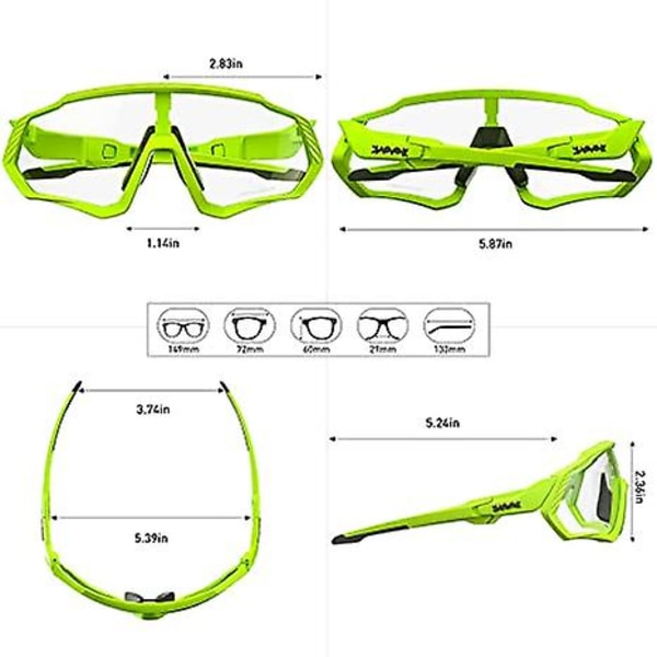 Cykelglasögon Herr Photochromic Solglasögon Dam Mtb Mountain Bike Cykel color 10