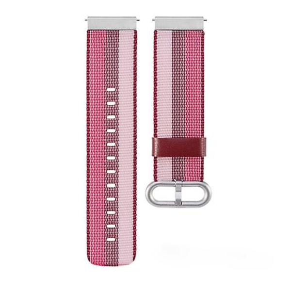 For Garmin Vivoactive 3 Nylon klokkerem med spenne OQE Red
