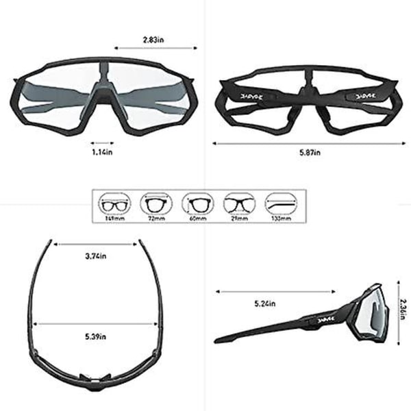 Pyöräilylasit Miesten Photochromic Aurinkolasit Naiset Mtb Maastopyörä Polkupyörä color 6