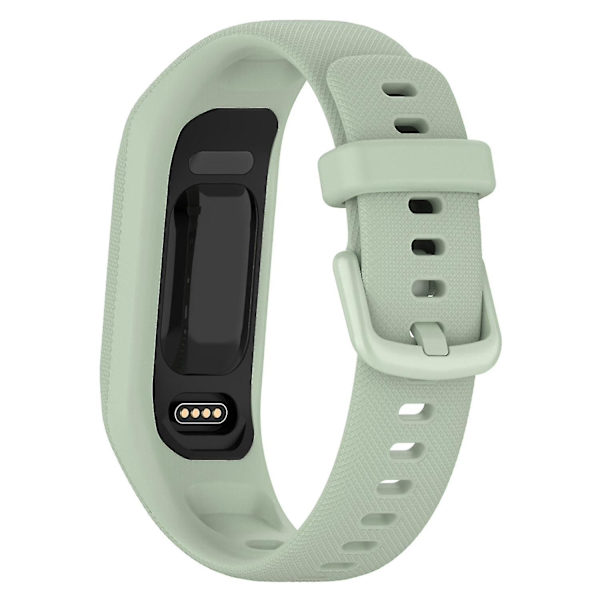 Antiskrapa silikonklockarmband med fodralsskydd för Garmin Vivosmart 5 Light green, Light Green G Garmin Vivosmart 5