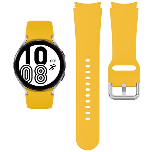 Silikonrem för Samsung Galaxy Watch 5/4 44mm 40mm Galaxy4 Classic 46mm 42mm Sporturband Armband Galaxy Watch 5 Pro 45mm watch 4 classic 46mm yellow