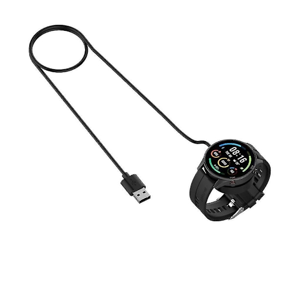 1 st magnetladdare för Xiaomi Watch S1 Active Smart Watch Laddningskabel 1 meter 2 valfria färger Smart Watch -tillbehör white