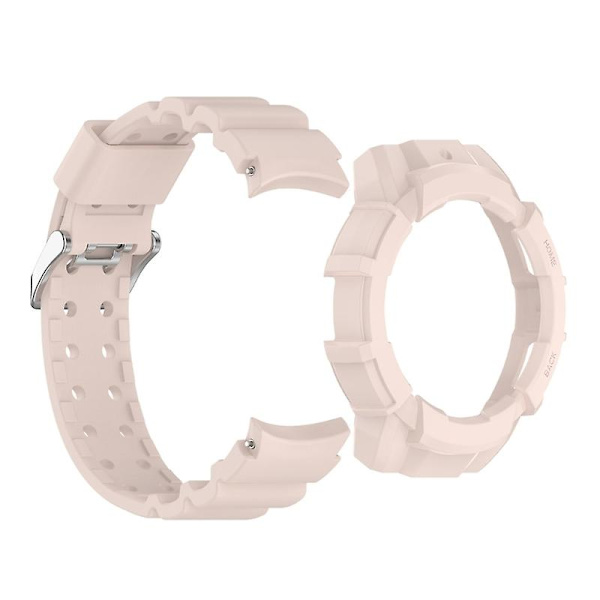 Rem för Watch 6 44mm Smartwatch Modeband Armband Sportarmband + cover Pink