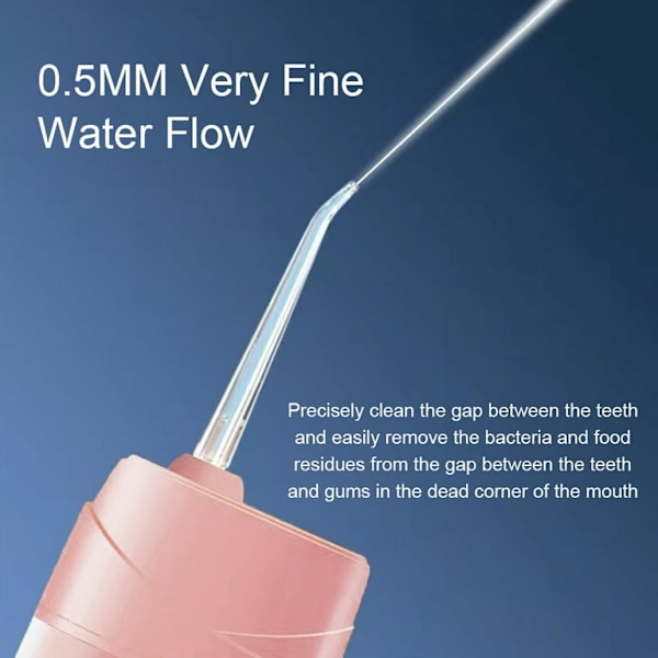 Oral Irrigator - 240 ml infällbar, uppladdningsbar, BPA-fri (grön)