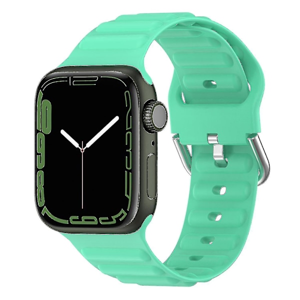 Handledsrem för Apple Watch Ultra 49mm/SE/SE (2022) 44mm/Series 8/7 45mm/6/5/4 44mm/3/2/1 42mm Wave Green, Green G Apple Watch Ultra 49mm