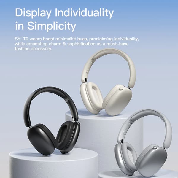 True Wireless Bluetooth-hörlurar - Sy-T9, brusreducering för 5.3 vikbar (blå)