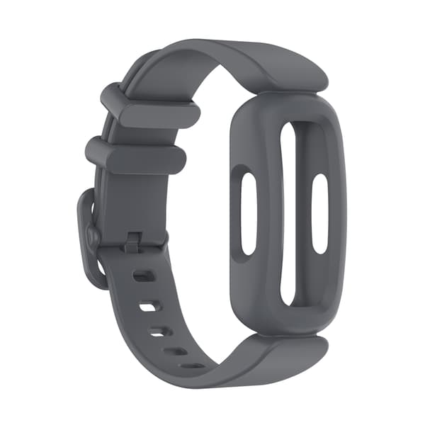 Armbånd til Fitbit Ace 3/Inspire 2, Silikone Erstatningsarmbånd (Mørkegrå)