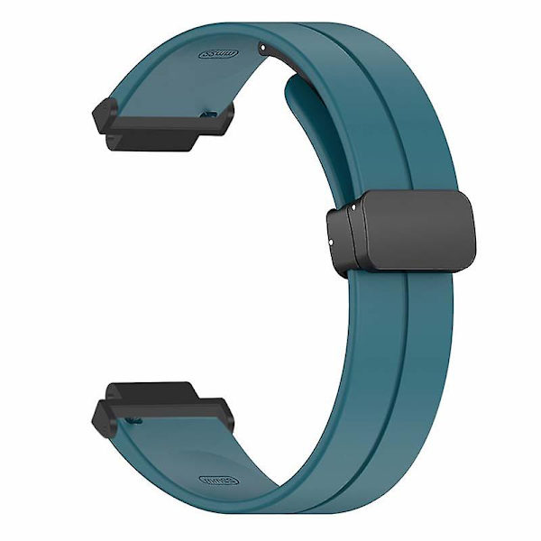 Magnetiskt spänne silikonarmband för Garmin Forerunner 220/230/235/735xt/620/630 Rock Cyan