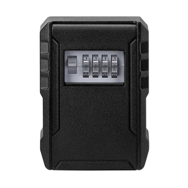 4-cifret kombination XL nøgleboks, 5 x 3,9 x 2,55 tommer Black