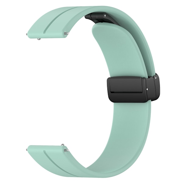 For Huawei Watch GT 4 41mm / Garmin Venu 3S 18mm urrem i silikone med foldespænde Teal