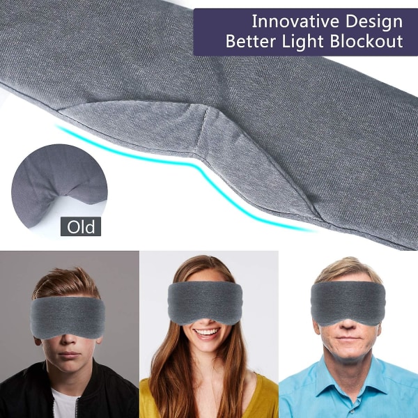 Sleep Eye Mask - Erittäin pehmeä ja mukava nukkumisnaamio kotiin nukkumaan