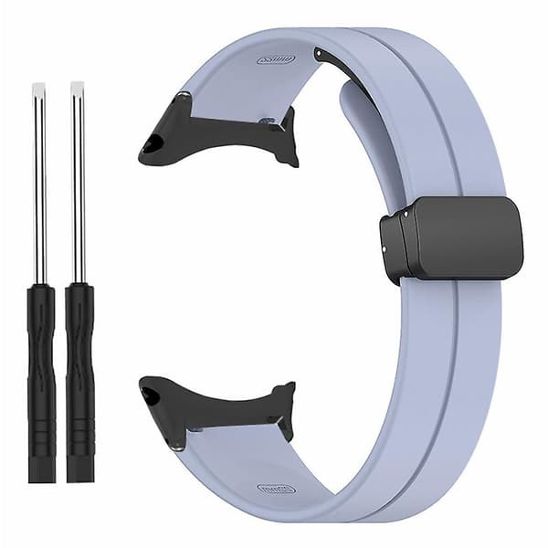 Magnetisk spenne 22mm Rem Stropp Erstatning Silikon Urrem For Suunto Core Lavender Purple