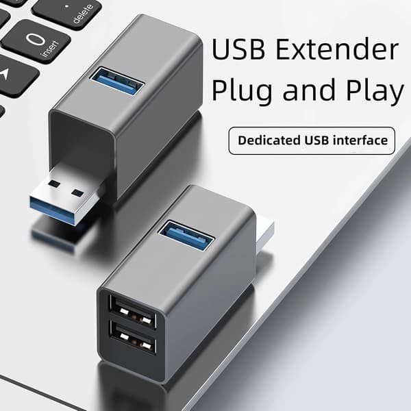Sovitin - USB-keskitin moniporttinen, 3-porttinen (2 kpl)