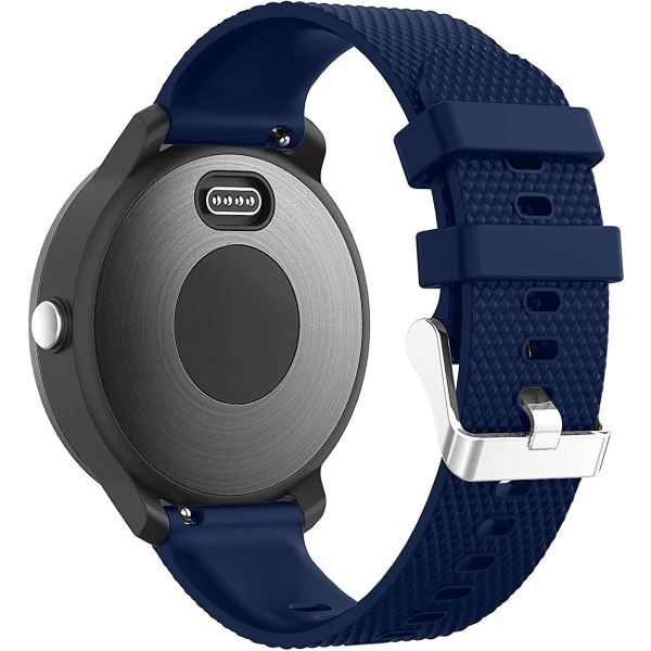 Vivoactive 3 urbånd, 20 mm silikonebånd til Garmin Vivoactive 3/forerunner 645 Music-7pack Midnight Blue