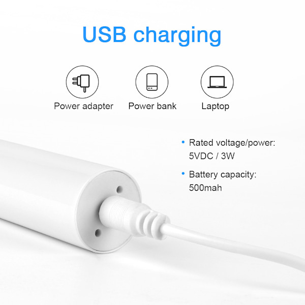 Elektrisk tandborste All-In-One tandblekare-8-i-1 blå