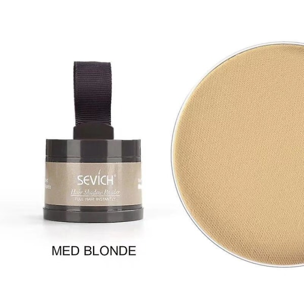 Sevich Waterproof Hair Powder Concealer Root Touch Up Volumizing Cover Up A Medium golden