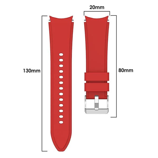 Silikonerem til Samsung Galaxy Watch4 40mm Red