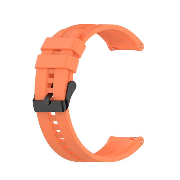 Til Huawei Watch Gt 2 46mm urrem med sort spænde Vibrant Orange