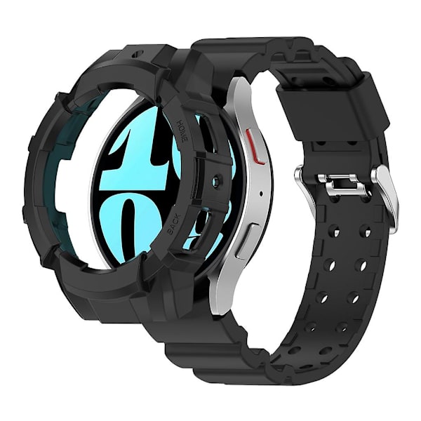 Rem för Watch 6 44mm Smartwatch Modeband Armband Sportarmband + cover Blue