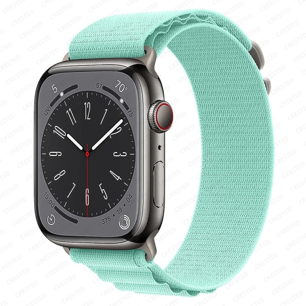 Alpine Loop Rannekoru Apple Watch Ranneke 49mm 44mm 40mm 45mm 41mm 42mm 38mm 38 40 44 45mm Rannekoru Iwatch Ultra Series 7 6 3 Se 8 38 40 41mm light blue