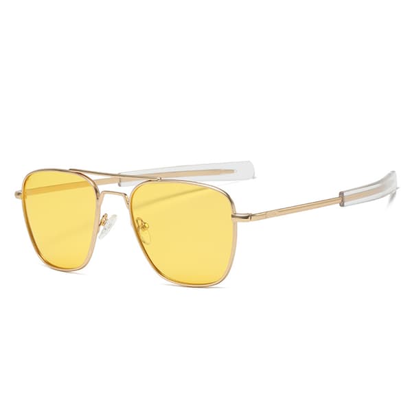 Polariserte firkantede aviator-solbriller for menn (07)