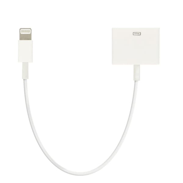 Valaistusadapterikaapeli 30-nastaiseen lataus- ja synkronointivalkoiseen iPhoneen