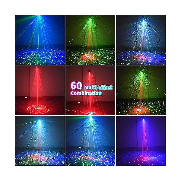 7 Led Dj Sound Strobe Sta Projektor Usb Oppladbar For Owe
