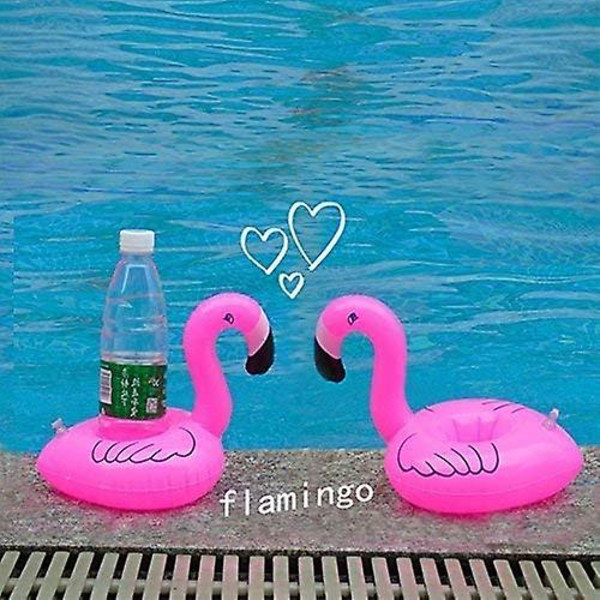 Puhallettava kelluva Flamingo-juomateline 12 pakkaus