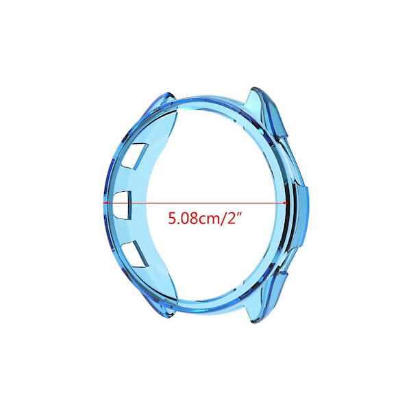 Stötsäker Bumper-Case Cover Sleeve för Garmin-Forerunner 965 skärmskydd Transparent white
