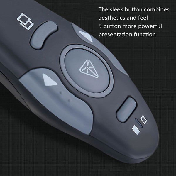 USB Wireless Presenter Powerpoint Clicker Presentasjon Fjernkontrollpenn