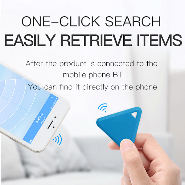 Anti-tapt Enhet Intelligent Toveis Søk Buzzer Alarm Rosa