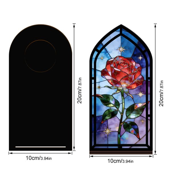 Fantasy bokkrok for bokelskere, med stearinlyslampe Rose