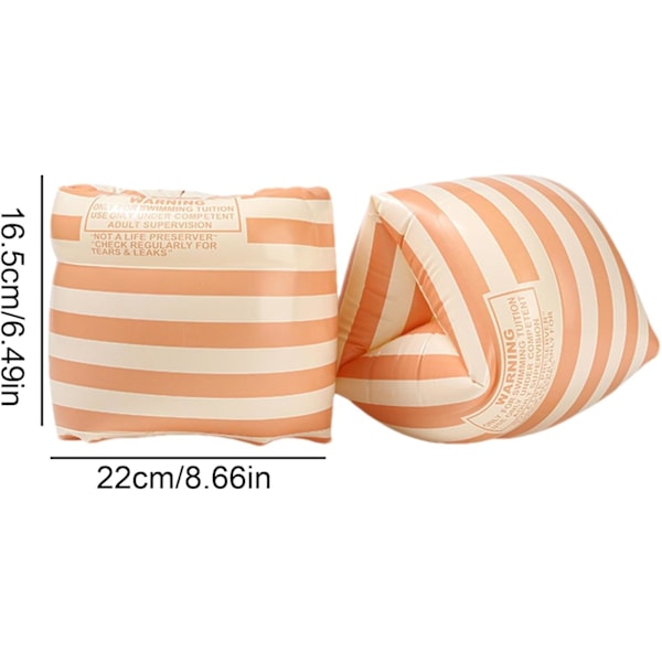 2 stycken, Simarmpuffar, Orange