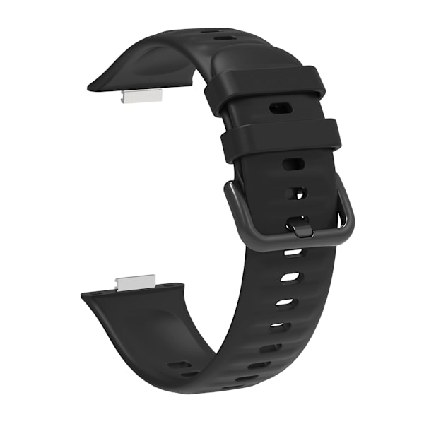 Til Huawei Watch Fit 3 silikone urrem justerbar rem udskiftning Black