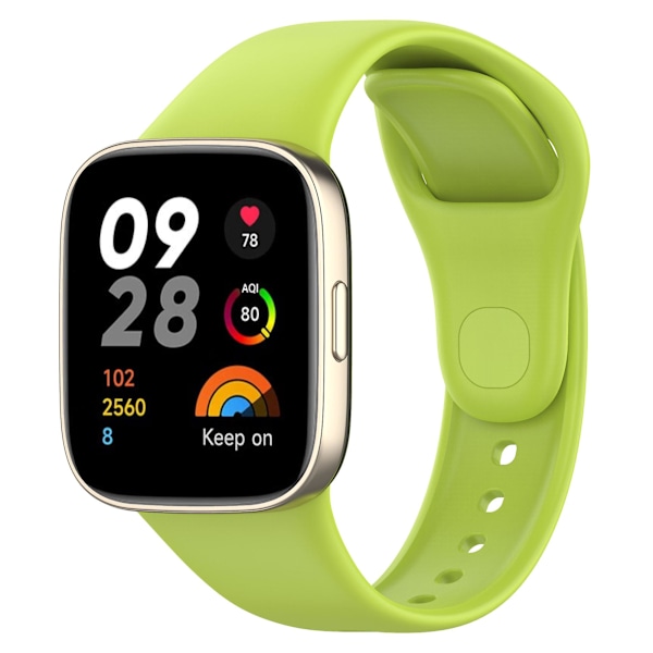 Til Xiaomi Redmi Watch 3/Mi Watch Lite 3 Silikonurrem Udskiftning Rem Green