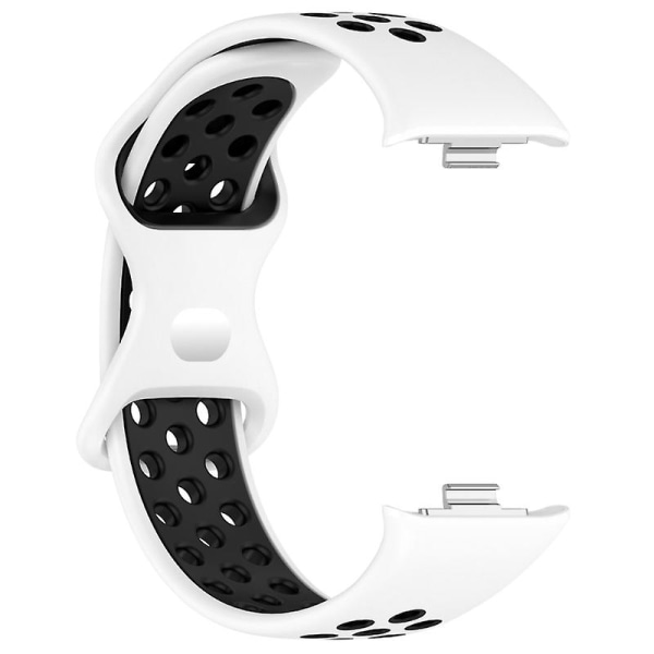 Silikonrem för 8 Pro Watch Band Armband White black