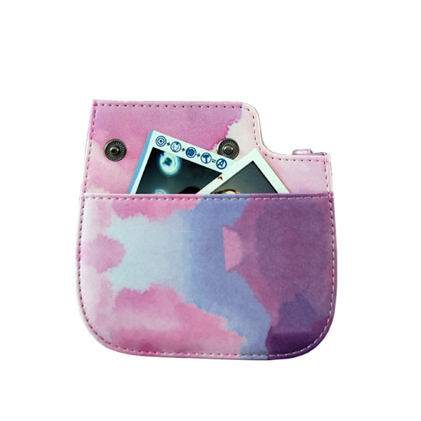 Fodral - För Mini 12 Instant Camera, Pu Molnmålning Kamerafodral (Blå)