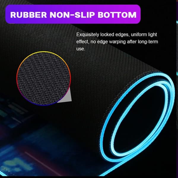 Musemåtte - RGB Simple Lines Backlit Deskmats (Style 23, 300*800*4mm)