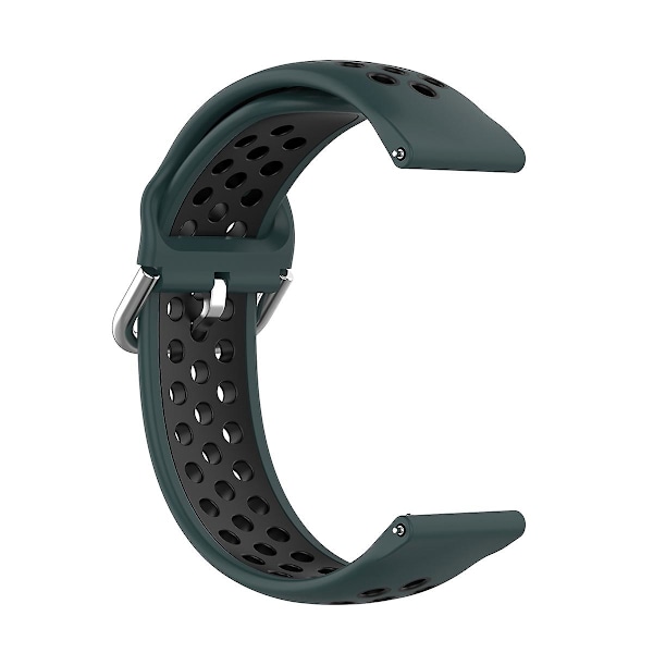 Dualfarget metallspenne justerbar silikonklokkearmbånd 22mm for Huawei Watch 3/Watch 3 Pro Multicolor N