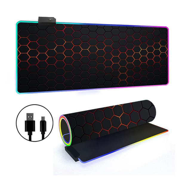 Musematte - Med Rgb 14 Lysmodus Sklisikker Base (Stil 18, 400*800*4Mm)