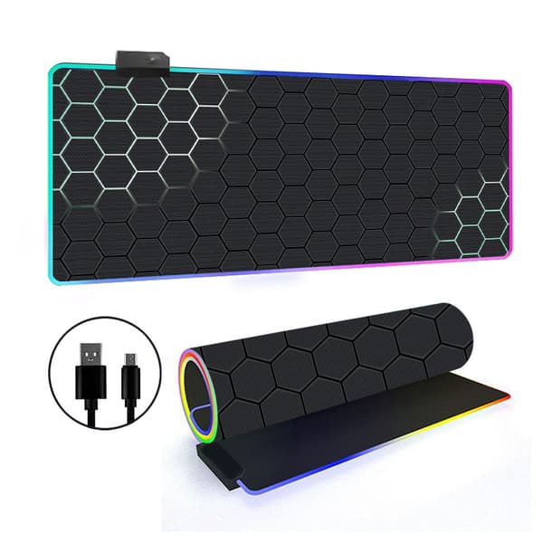 Musematte - Med Rgb 14 Lysmodus Sklisikker Base (Stil 6, 300*600*3Mm)