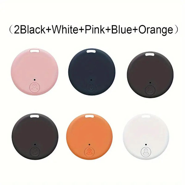 Anti-tapt Enhet Rund Bluetooth 5.2 Toveis Alarm Intelligent Posisjonering Svart Fargerik