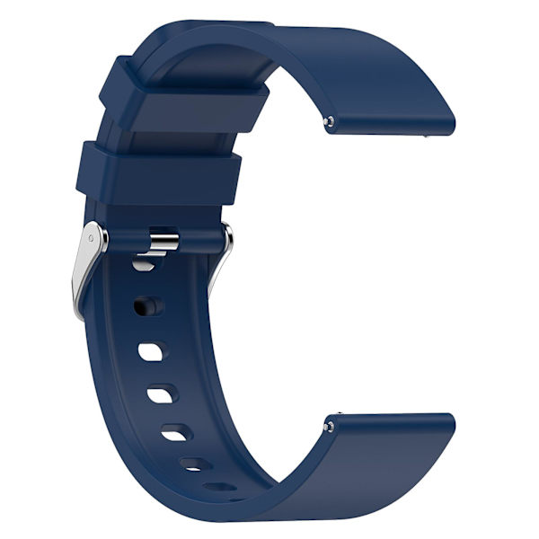 Silikonklockarmband för Garmin Venu/Venu 2 Plus/Venu Sq/Venu Sq 2, 20 mm klockarmband med spänne i rostfritt stål Sapphire