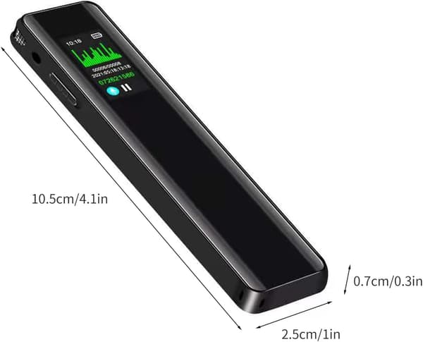 Diktafon - Digital Talegenkendelse Mp3-afspiller 3072 Kbps (8G Kort)