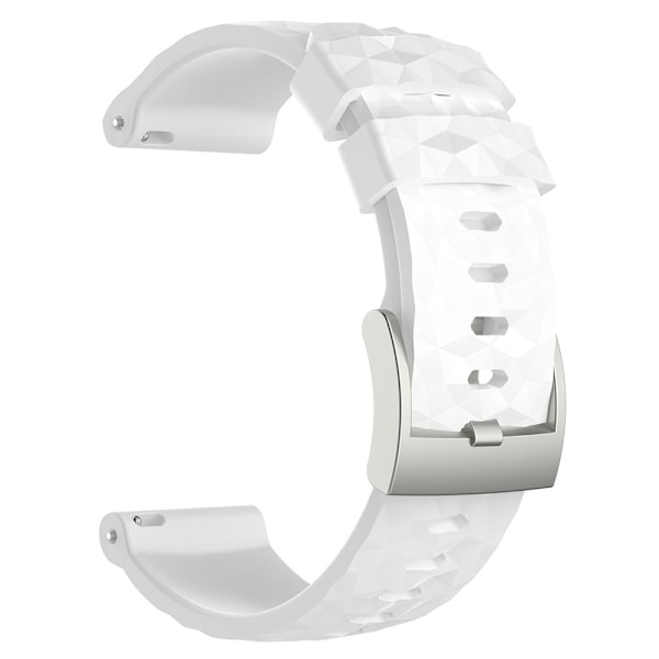 Silikonrem egnet for Suunto D5/7/9/9 Baro /Spartan Sport/Spartan Sport Wrist HR White