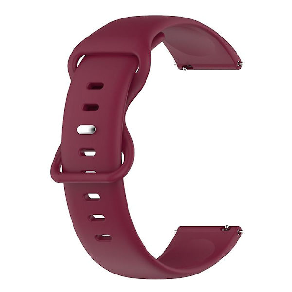 Sport Band Armband för AmazfitBip3 Silica Strap Bälte för Smart Watch Soft Brac Wine red L