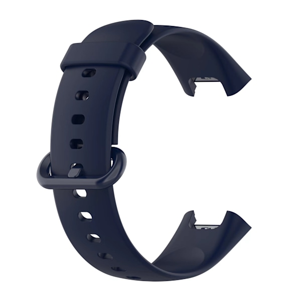 Passer til Redmi Watch 2 Lite Solid Farvet Silikon Udskiftningsarmbånd Midnight Blue