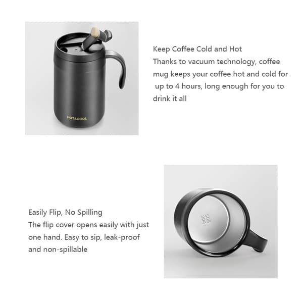 16Oz Camping Kaffetrakter Hell Over Kaffetrakter Sett (Hvit)