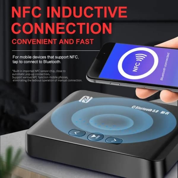 Bluetooth NFC Bluetooth 5.0 Transceiver Stereo Aux Adapter